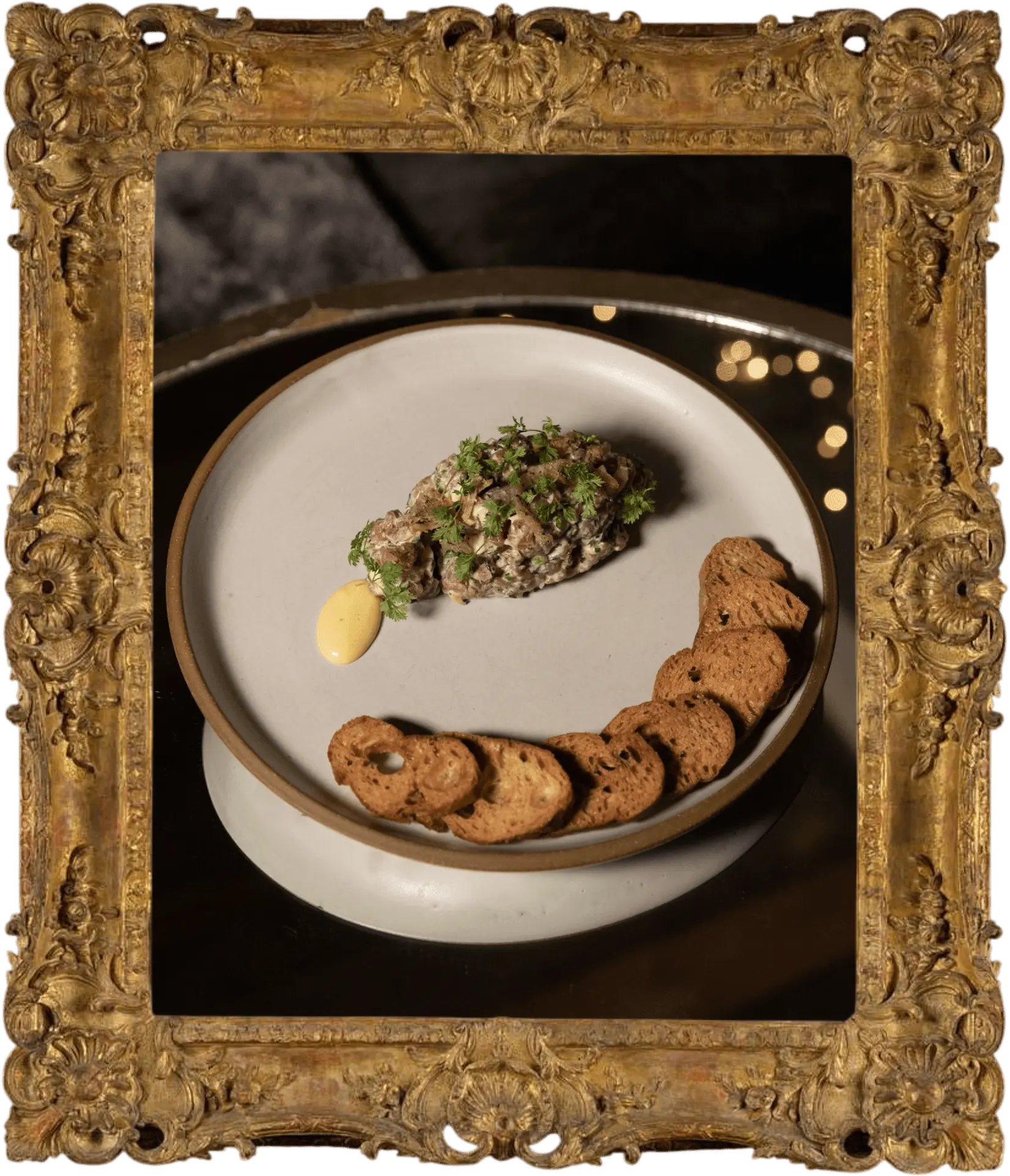 Plated dish